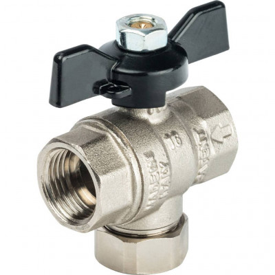 STOUT Кран шаровой с фильтром ВР 1/2 (ручка-бабочка)