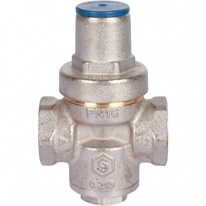 STOUT Редуктор давления PN16 вн/вн 1/2" без подкл. манометра