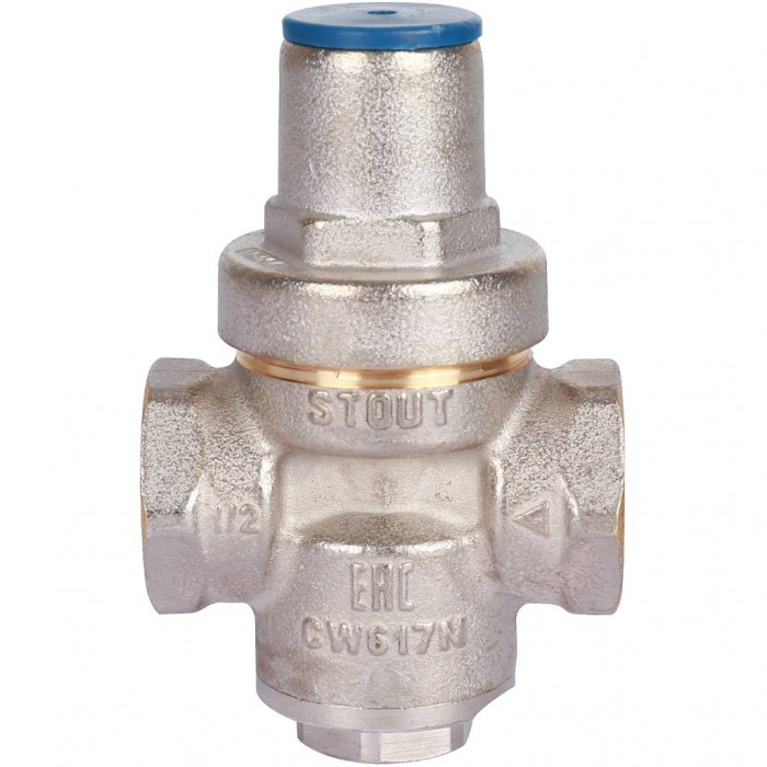 STOUT Редуктор давления PN16 вн/вн 1/2" без подкл. манометра