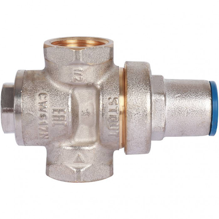 STOUT Редуктор давления PN16 вн/вн 1/2" без подкл. манометра