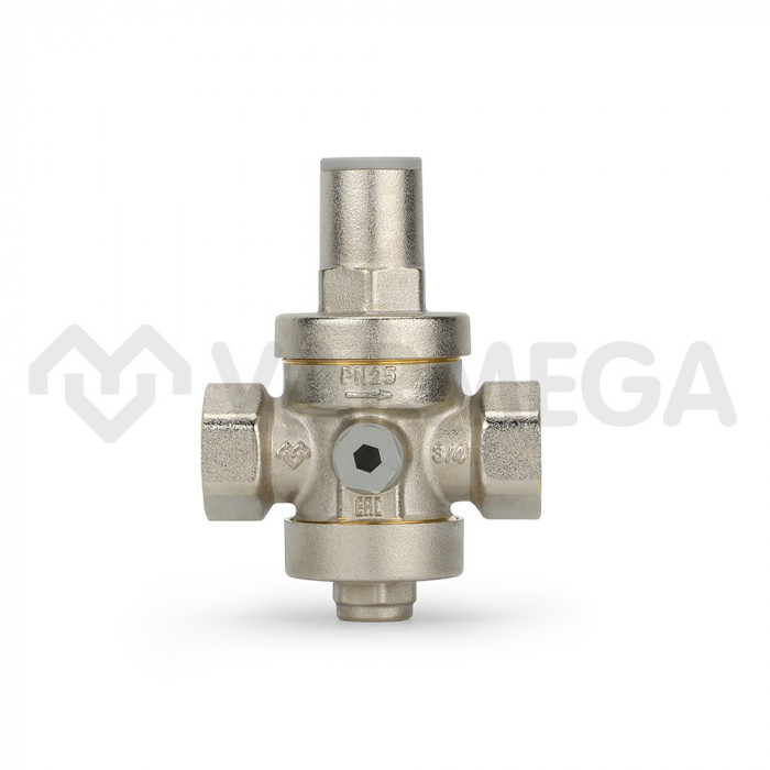 Редуктор давления Varmega VM12702, 3/4", PN25, поршневой, с присоединением к манометру