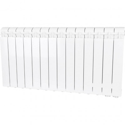 Алюминиевый радиатор Global VOX- R 500, 14 секций, нижнее правое подключение, белый