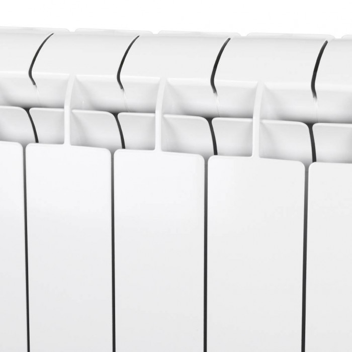 Алюминиевый радиатор Global VOX- R 500, 14 секций, нижнее правое подключение, белый