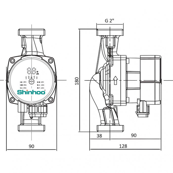 Циркуляционный насос SHINHOO MASTER S 32-4 180