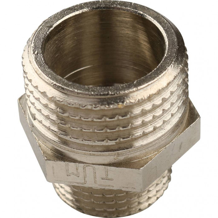 Ниппель HH TIEMME никелированный 3/4х1/2 для стальных труб резьбовой