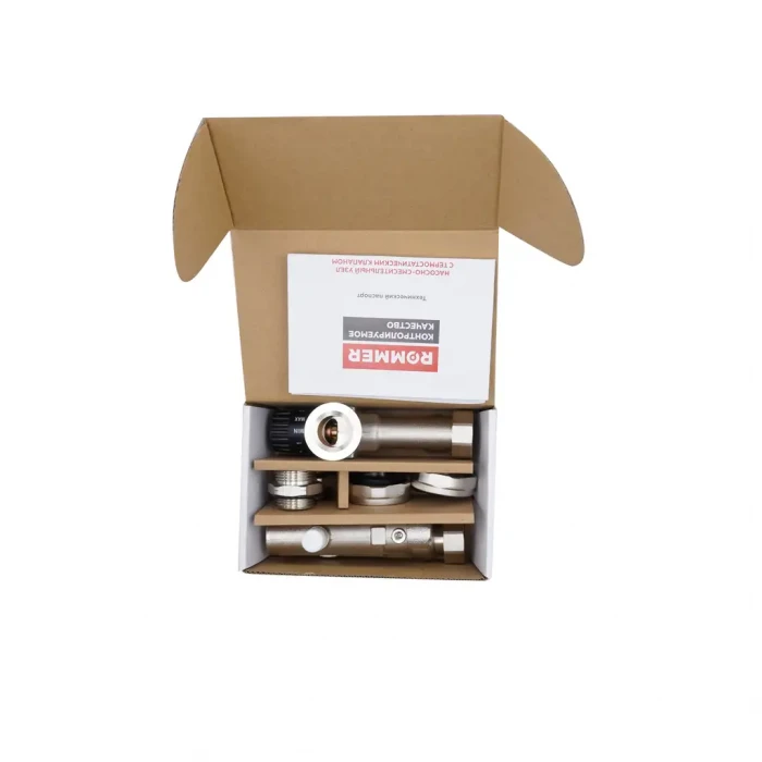 Насосно-смесительный узел ROMMER с термостатическим клапаном 20-55°C, без насоса