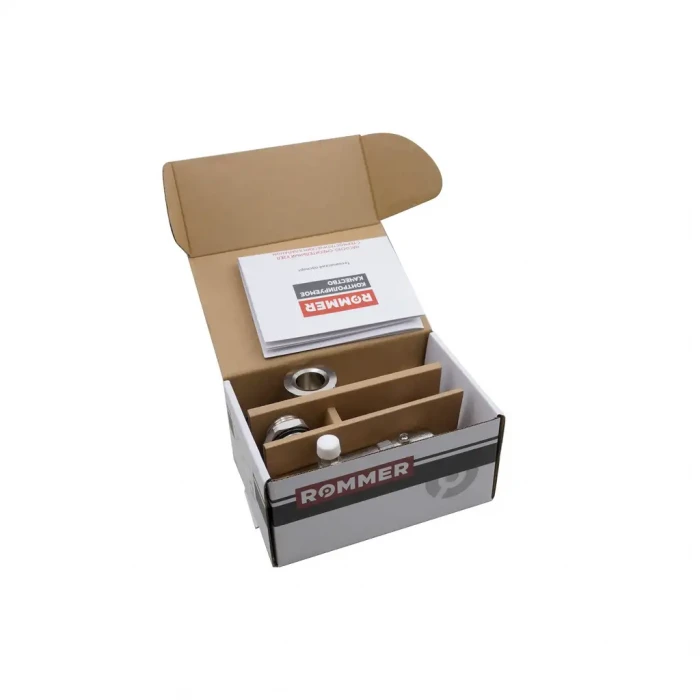 Насосно-смесительный узел ROMMER с термостатическим клапаном 20-55°C, без насоса