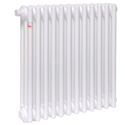 Стальной трубчатый радиатор Zehnder Charleston CH 3057-12 V002 1/2&quot; Ral 9016, нижнее подключение