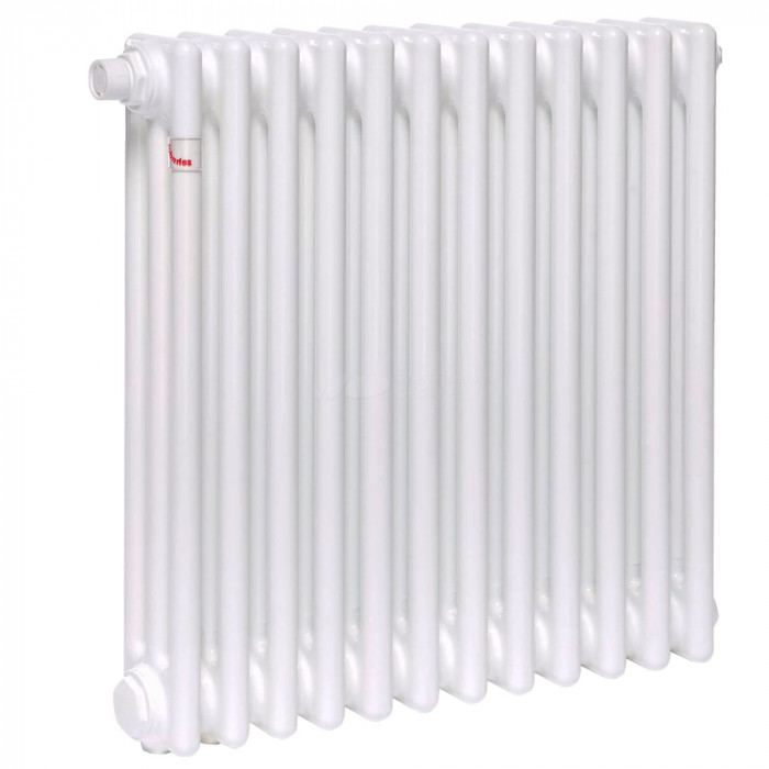 Стальной трубчатый радиатор Zehnder Charleston CH 3057-12 V002 1/2" Ral 9016, нижнее подключение