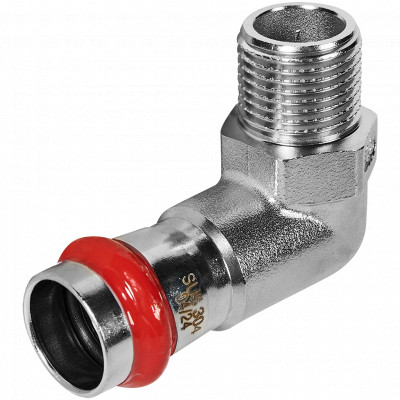 ROMMER RSS-0010-001812 ROMMER Угольник-переходник-НР, 18х1/2, из нержавеющей стали прессовой