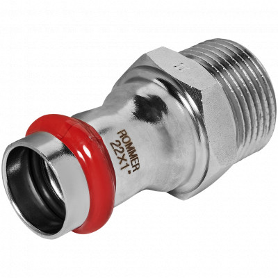 ROMMER RSS-0021-000221 ROMMER Переходник-НР, 22х1, из нержавеющей стали прессовой