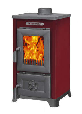 Печь-камин HOSSEVEN 9008 MAXI BURGUNDY