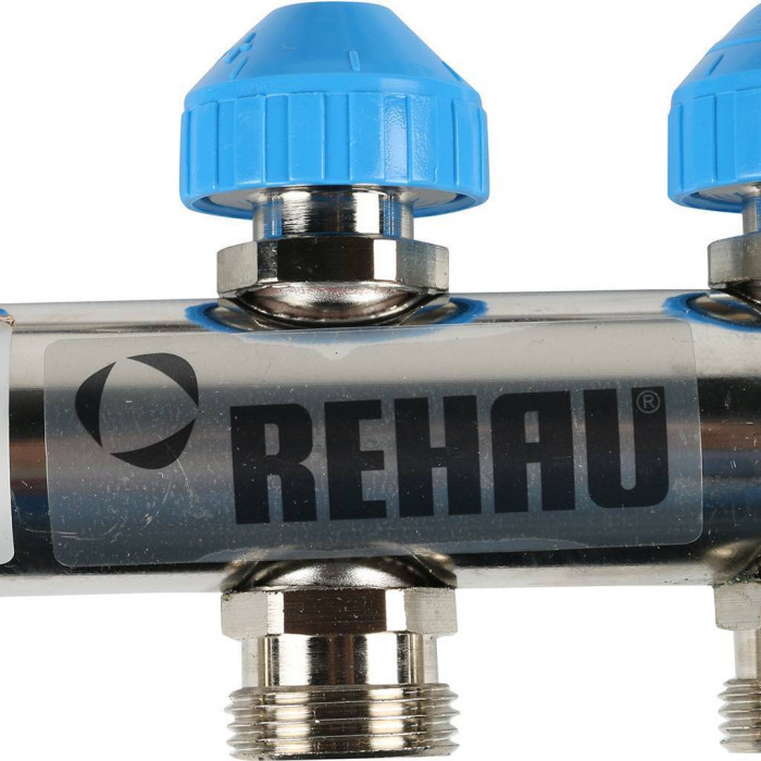 Распределительный коллектор REHAU HKV на 3 контура нержавеющая сталь (12180311001)