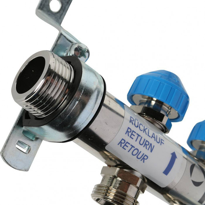 Распределительный коллектор REHAU HKV на 3 контура нержавеющая сталь (12180311001)