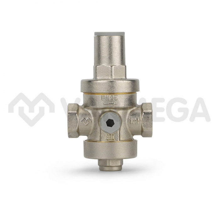 Редуктор давления Varmega VM12701, 1/2", PN25, поршневой, с присоединением к манометру