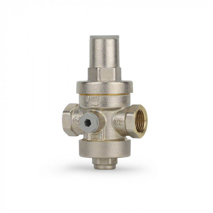 Редуктор давления Varmega VM12701, 1/2", PN25, поршневой, с присоединением к манометру