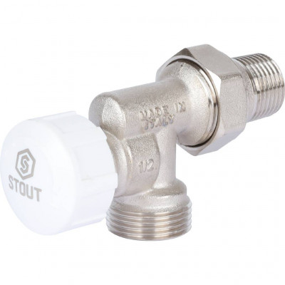 STOUT Клапан термостатический осевой, 1/2&quot; х 3/4&quot;ЕК
