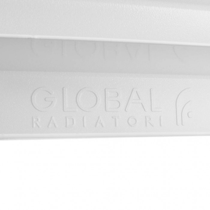 Алюминиевый радиатор Global VOX- R 500, 10 секций, боковое подключение, белый