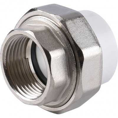 Муфта разъемная Kalde с внутренней резьбой 32x1 для полипропиленовых труб под сварку (цвет белый)