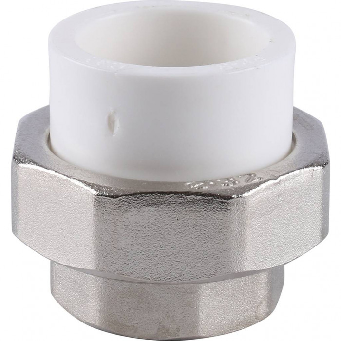 Муфта разъемная Kalde с внутренней резьбой 32x1 для полипропиленовых труб под сварку (цвет белый)