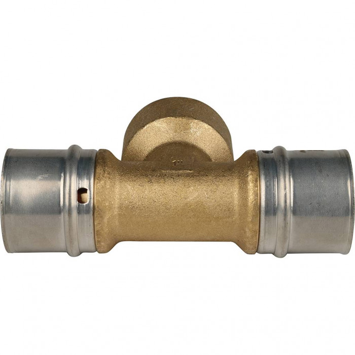 Тройник-переходник STOUT с внутренней резьбой 32х1 х32 для металлопластиковых труб прессовой