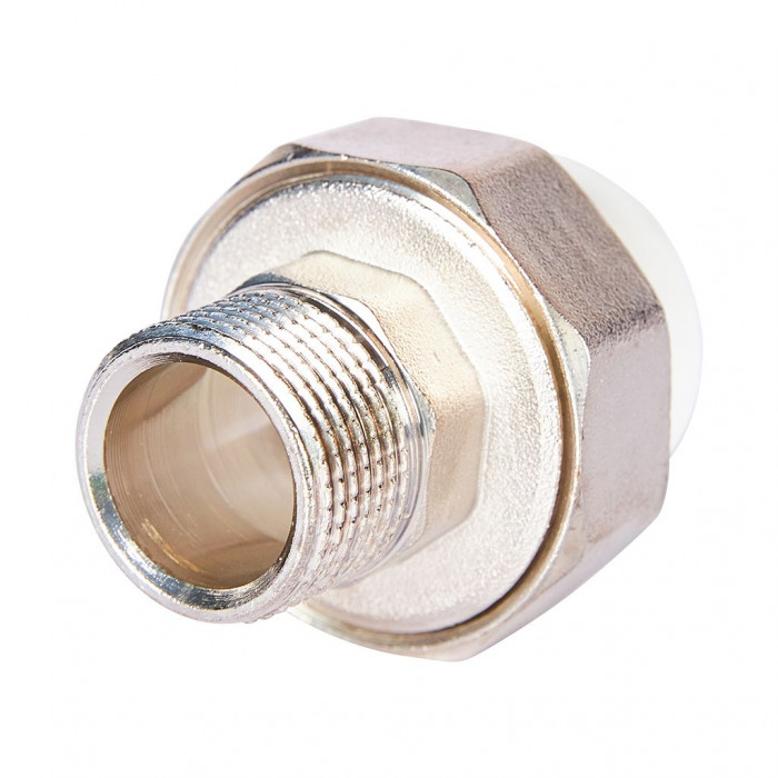 Pro Aqua PA21014S Pro Aqua d=25-3/4 PP-R Муфта комбинированная разъемная (американка) УСИЛЕННАЯ НР Белая