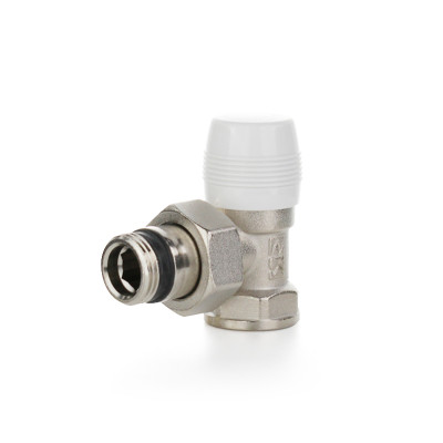 Вентиль отсекающий угловой, НВ 1/2&quot;×1/2&quot;, никелированный