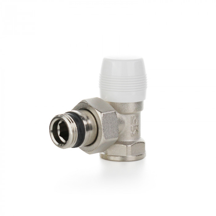 Вентиль отсекающий угловой, НВ 1/2"×1/2", никелированный