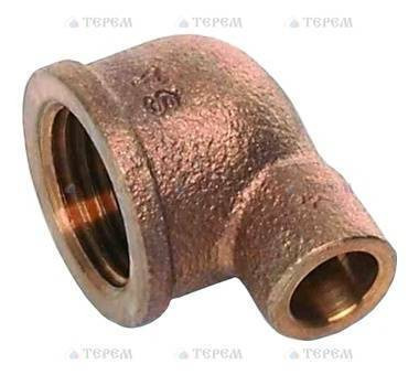 Sanha 4090g угловой переход ВП-ВР, бронза 22x1/2, для медных труб под пайку