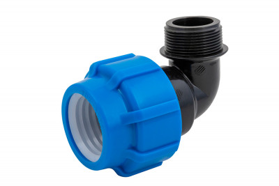 Отвод Политэк (ТПК-АКВА) с наружной резьбой 50х1 1/2