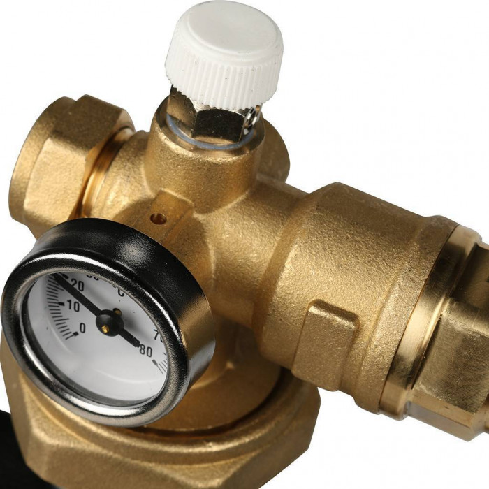 STOUT Насосно-смесительный узел с термостатическим клапаном 20-43°C, с насосом