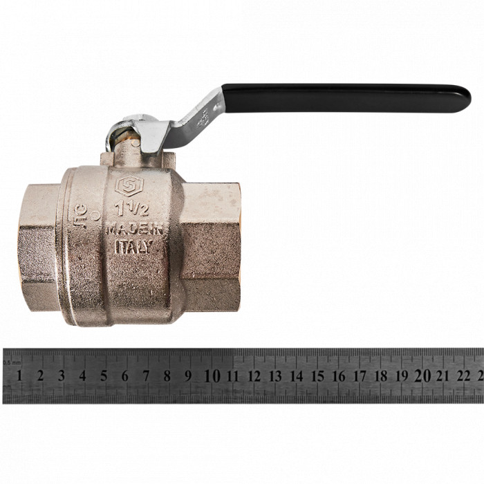 Кран шаровой полнопроходной STOUT SVB-0001-200040 ВР/ВР ручка рычаг 1 1/2