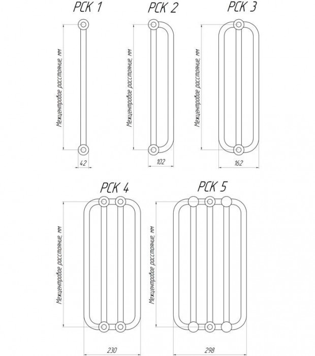 Стальной трубчатый радиатор KZTO (КЗТО) РСК 4-2000-10 1/2, 10 секций, боковое подключение