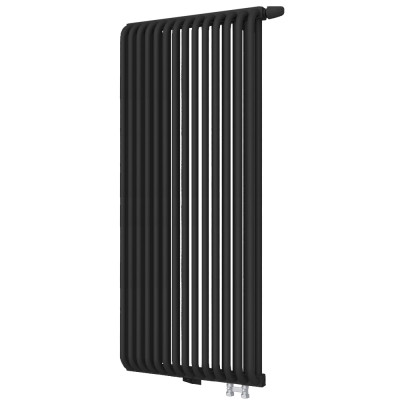 Стальной трубчатый радиатор KZTO (КЗТО) РС 2 -1750-14 1/2 нп прав RAL9005 матовый, 14 секций, нижнее правое подключение