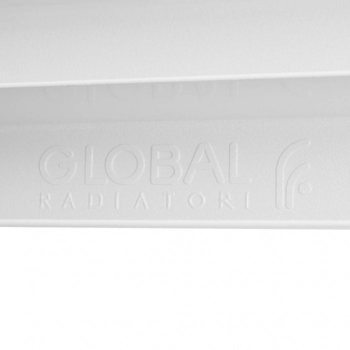 Алюминиевый радиатор Global VOX- R 500, 12 секций, боковое подключение, белый
