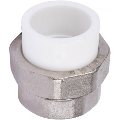 Муфта разъемная Kalde 32x1 1/4 с внутренней резьбой для полипропиленовых труб под сварку (цвет белый)