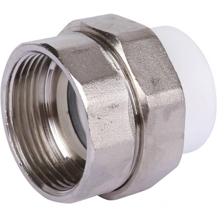 Муфта разъемная Kalde 32x1 1/4 с внутренней резьбой для полипропиленовых труб под сварку (цвет белый)