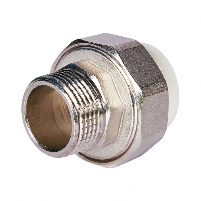 Pro Aqua PA21018S Pro Aqua d=32-1 PP-R Муфта комбинированная разъемная (американка) УСИЛЕННАЯ НР Белая