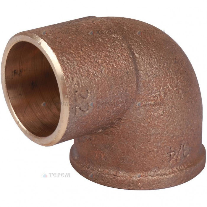 Sanha 4090g угловой переход ВП-ВР, бронза 22x3/4, для медных труб под пайку