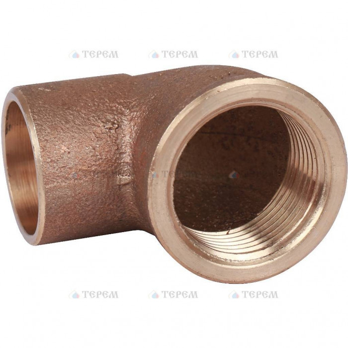 Sanha 4090g угловой переход ВП-ВР, бронза 22x3/4, для медных труб под пайку