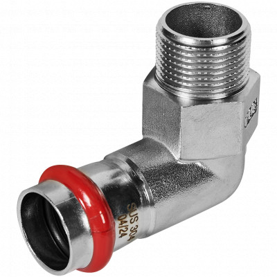 ROMMER RSS-0010-002234 ROMMER Угольник-переходник-НР, 22х3/4, из нержавеющей стали прессовой