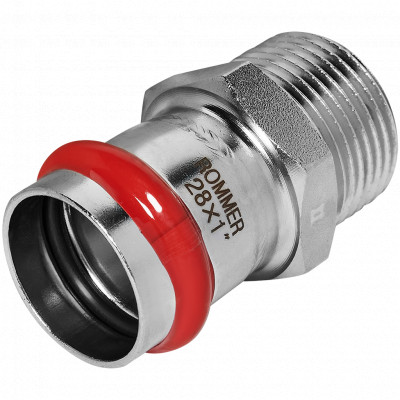 ROMMER RSS-0021-000281 ROMMER Переходник-НР, 28х1, из нержавеющей стали прессовой