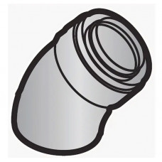 Колено 30° De Dietrich 60/100 мм PPS DY686 для коаксиального дымохода (2 штуки)