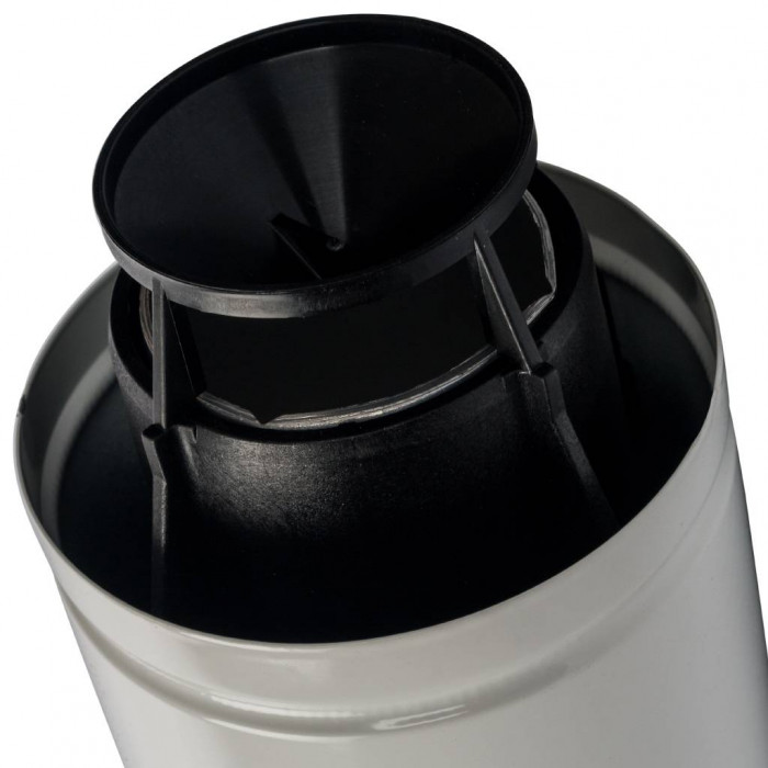 STOUT  Элемент дымохода DN60/100 конечный участок 830мм дымохода для горизонт. прохода через стену с оголовком из пластика