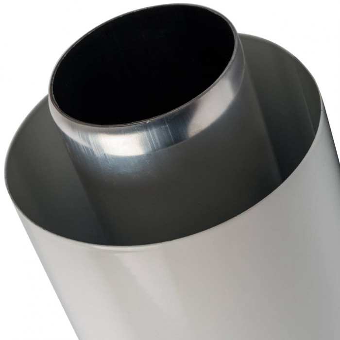 STOUT  Элемент дымохода DN60/100 конечный участок 830мм дымохода для горизонт. прохода через стену с оголовком из пластика