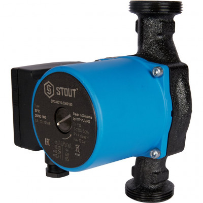 Насос циркуляционный STOUT 25/60-180 SPC-0010-2560180