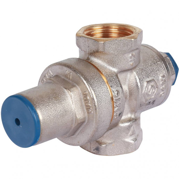 STOUT Редуктор давления PN16 вн/вн 1/2" с выходом под манометр