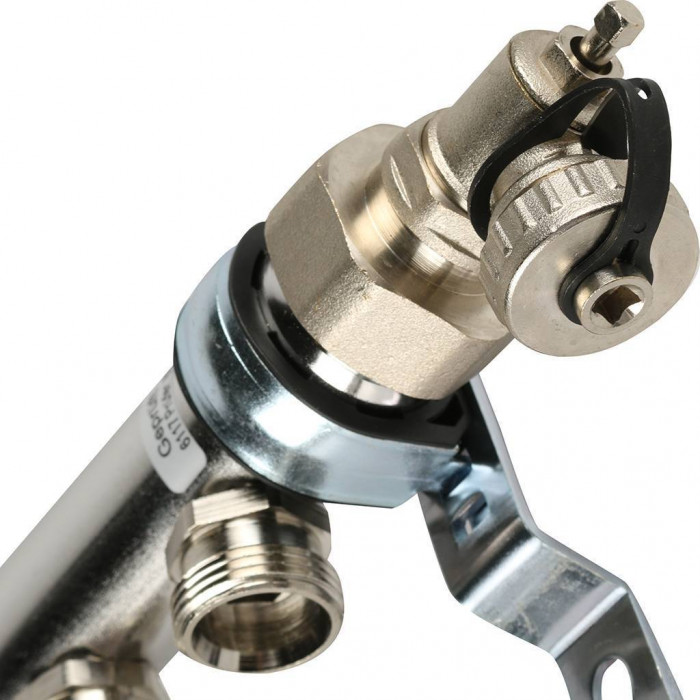 Распределительный коллектор REHAU HLV на 5 групп нержавеющая сталь (11102071001)