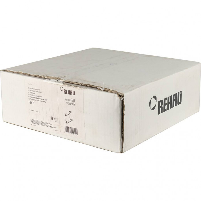 Распределительный коллектор REHAU HLV на 5 групп нержавеющая сталь (11102071001)