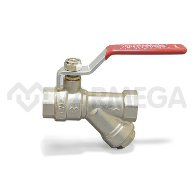 Кран шаровый Varmega с фильтром Classico VM02901 1/2&quot; ВР-ВР, полнопроходной, ручка-рычаг